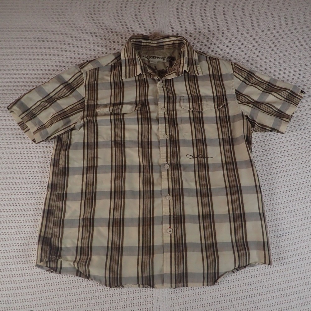 O'Neill Men's Button Up Casual Surfer Skateboard Short Sleeve Shirt Size: Medium